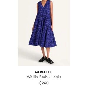 Merlette Chic Blue Midi Dress